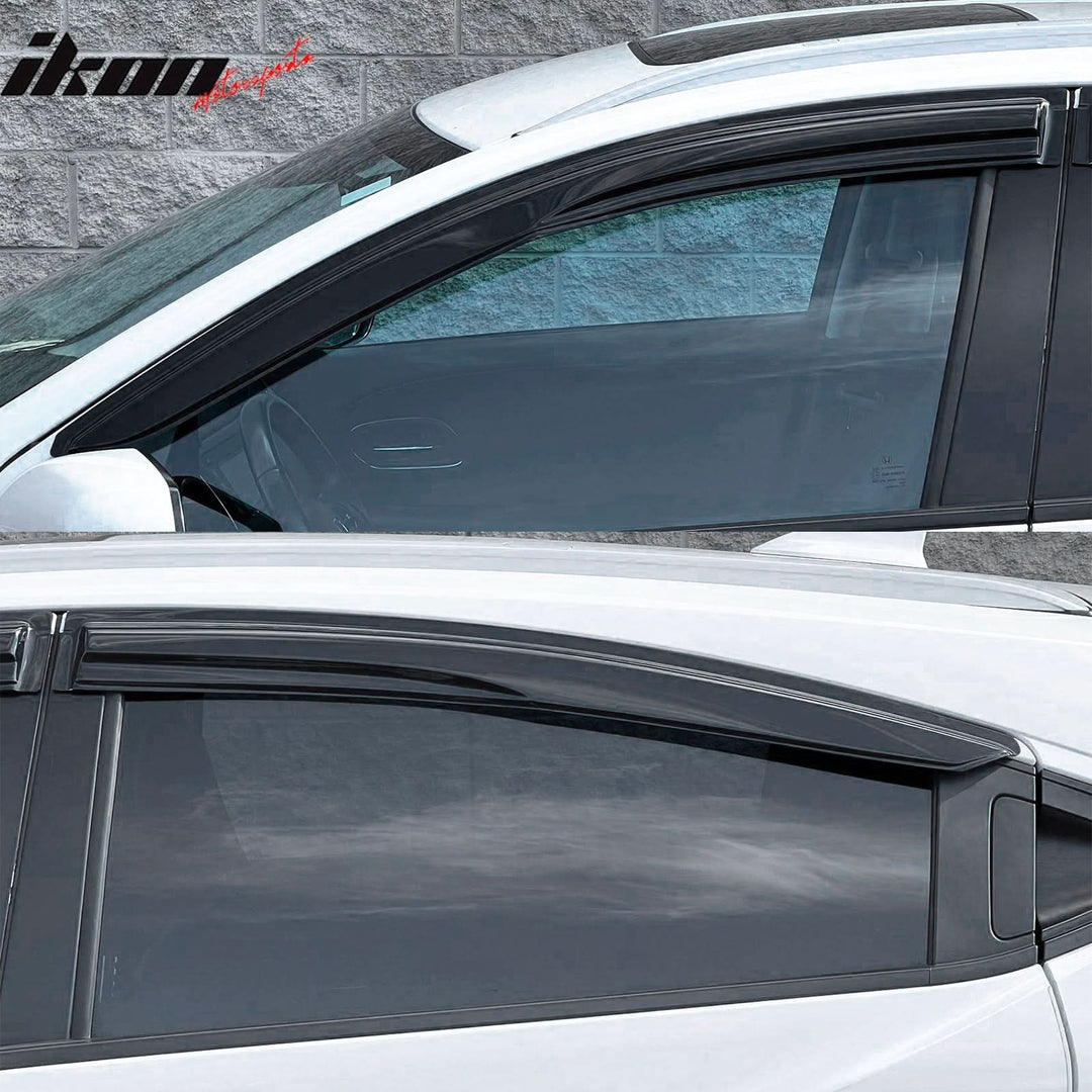 2016-2022 Honda HRV Window Visor Mugen Style Smoke Tinted Acrylic