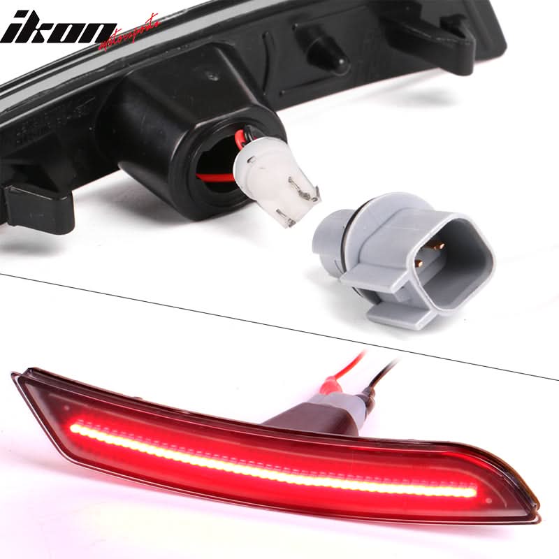 2016-2024 Chevy Camaro Front Rear Side Marker Lights Yellow Red Lamps