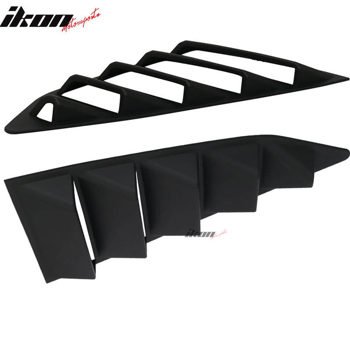 2016-2024 Chevy Camaro Unpainted Rear Side Window Louver Air Vent ABS