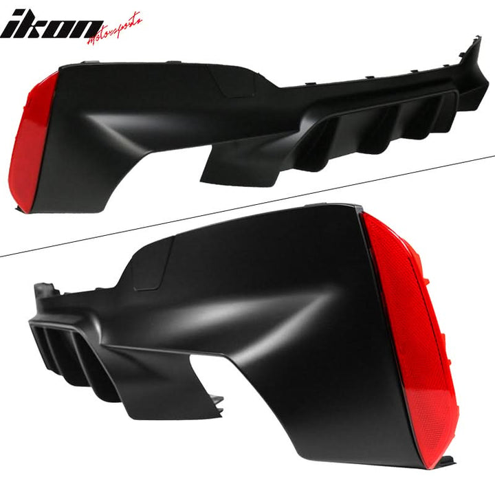2017-2020 BMW 5 Series G30 Rear Bumper Lip Diffuser Quad Outlets