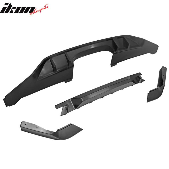 2017-2021 Honda Civic Hatchback Type R Black Rear Bumper Lip Kit PP
