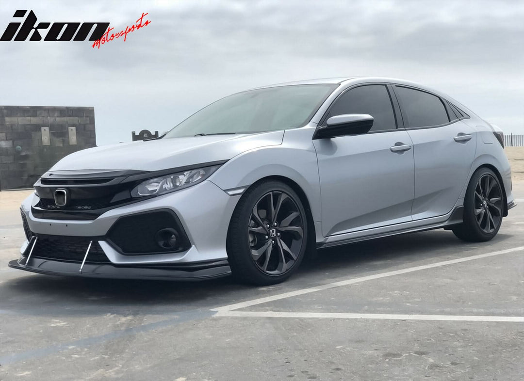2017-2021 Honda Civic Si & Hatchback MDA Style Front Bumper Lip Kit PU