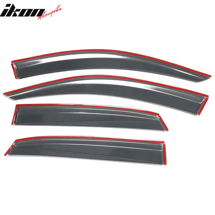 2017-2021 Honda Civic 10th Gen X HB5 Smoke/Tinted Window Visor Acrylic