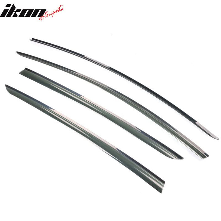 2017-2024 Tesla Model 3 Smoke Acrylic Window Visors Deflectors 4PCS