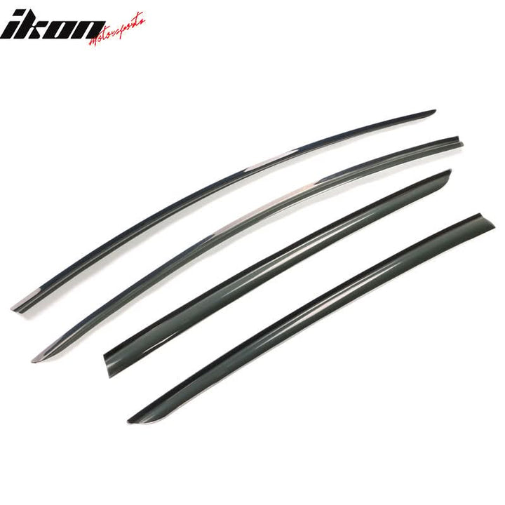 2017-2024 Tesla Model 3 Smoke Acrylic Window Visors Deflectors 4PCS