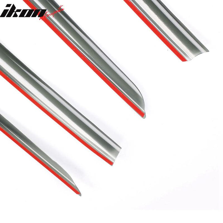 2017-2024 Tesla Model 3 Smoke Acrylic Window Visors Deflectors 4PCS