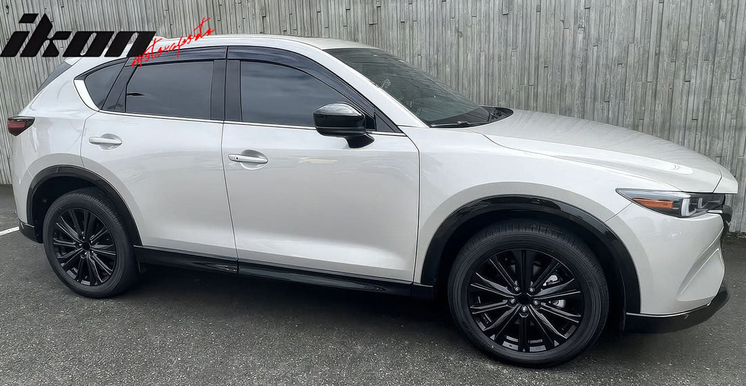 2017-2025 Mazda CX5 Slim Style Smoke Tinted Window Visor Polycarbonate