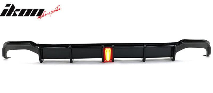 2018-2022 Honda Accord Sport LED Rear Lip Diffuser Gloss Black