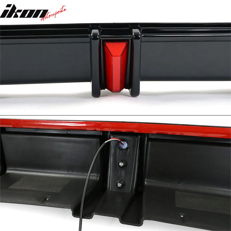 2018-2022 Honda Accord Sport LED Rear Lip Diffuser Gloss Black