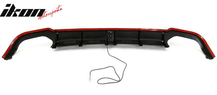 2018-2022 Honda Accord Sport LED Rear Lip Diffuser Gloss Black