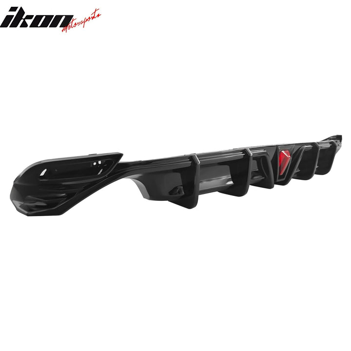 2018-2024 Toyota Camry LE XLE Gloss Black Rear Bumper Diffuser Lip PP