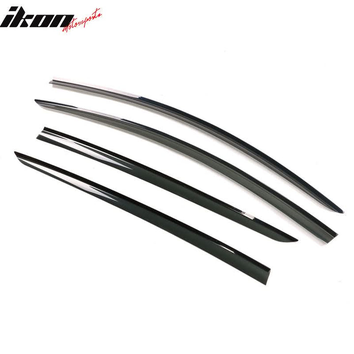 2020-2024 Tesla Model Y Smoke Acrylic Window Visors Deflectors 4PCS
