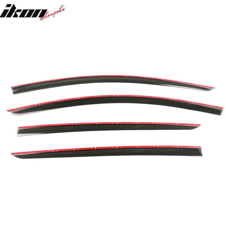 2020-2024 Tesla Model Y Smoke Acrylic Window Visors Deflectors 4PCS