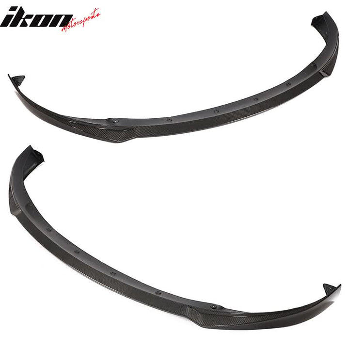 2020-2024 Tesla Model Y Front LipIKON Style Lip Spoiler Carbon Fiber