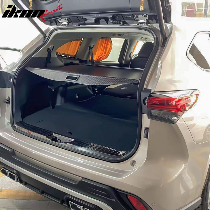 2020-2024 Toyota Highlander CF Texture Retractable Cargo Cover PVC