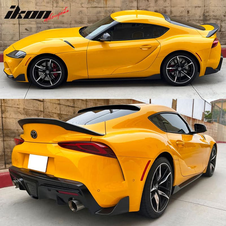 2020-2025 Toyota Supra GR MK5 TRD Style Matte Black Trunk Spoiler ABS
