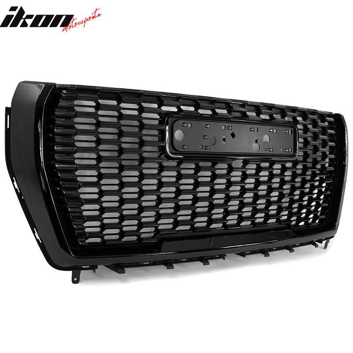 2021-2023 GMC Yukon XL Denali Style Gloss Front Grille with Hood Guard
