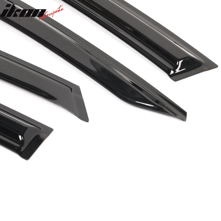 2021-2023 Hyundai Elantra Sedan Mugen Style Tape-On 4PCS Window Visors