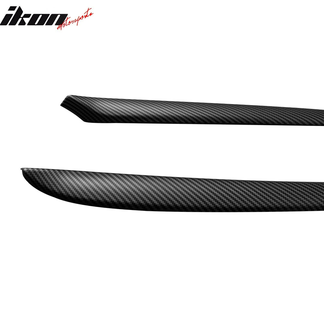 2021-2023 Tesla 3 23 Y Matte Carbon Fiber Center Front Door Panel ABS