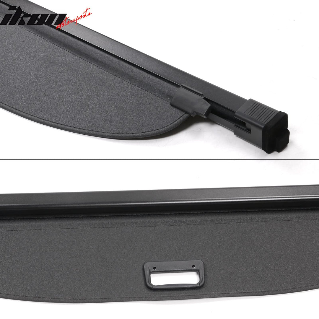 2021-2025 Nissan Rogue 4DR Black Rear Cargo Cover PVC Aluminum Rod