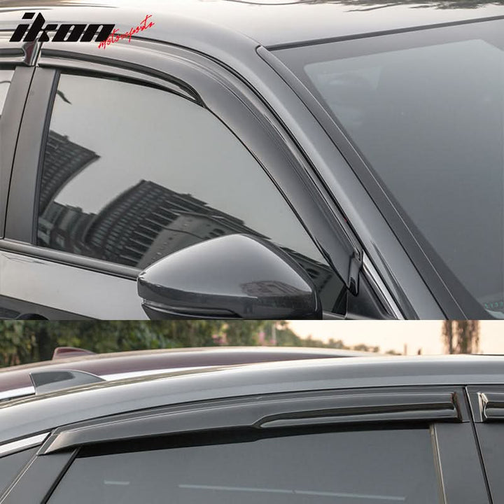 2022-2025 Honda Civic Mugen Style Smoke Tinted Window Visor Acrylic