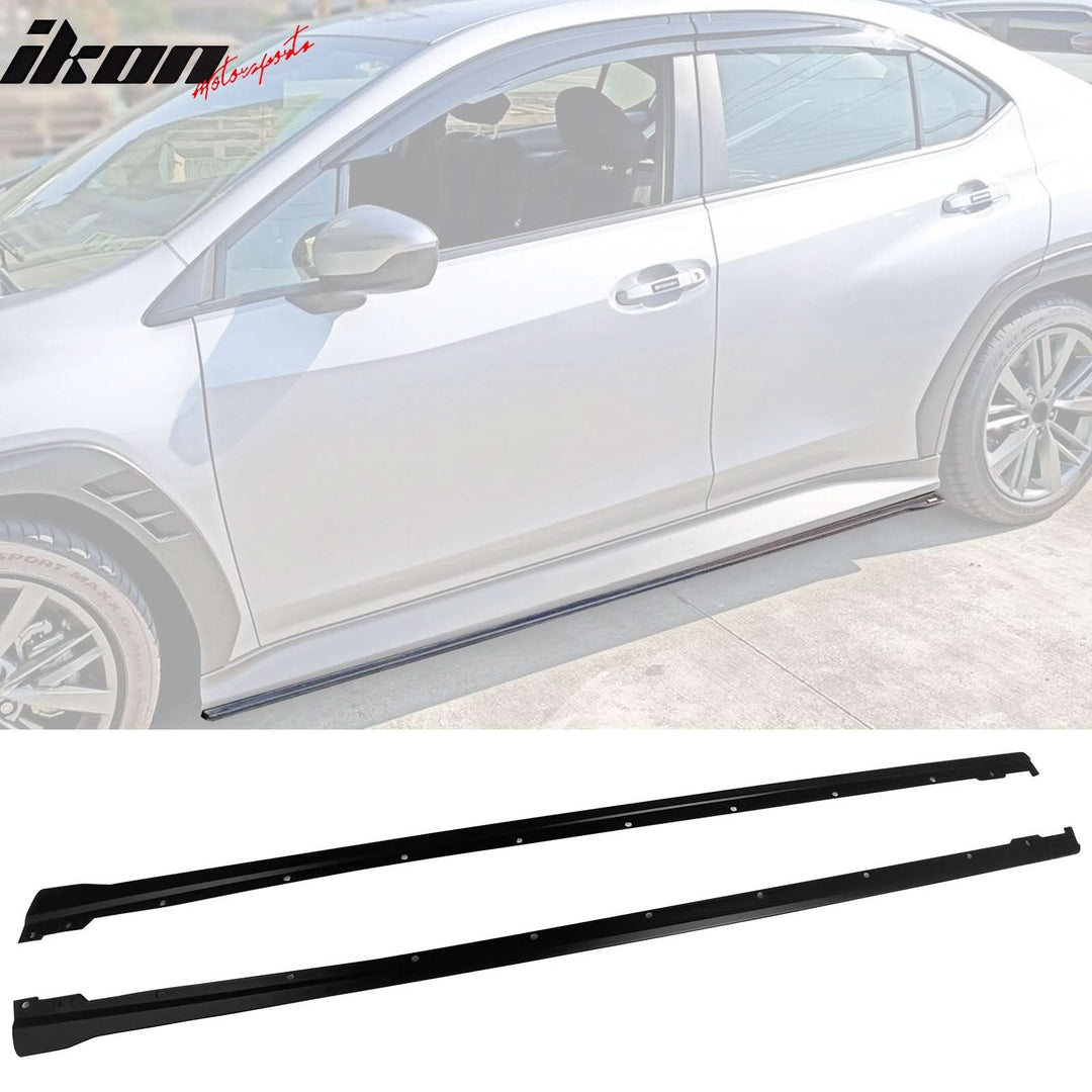 2022-2025 Subaru WRX Unpainted Side Skirts Extension Rocker Panel Pair