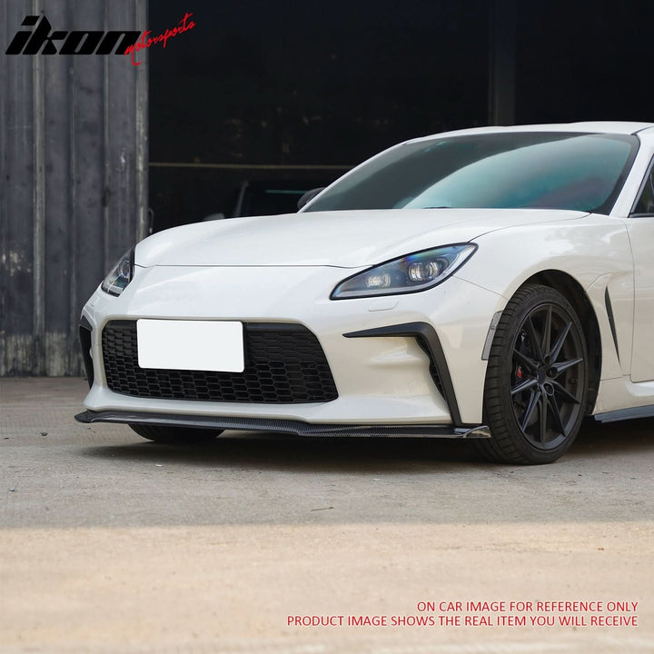 2022-2025 Toyota GR86 IKON V7 Style Front Bumper Lip Matte Black ABS