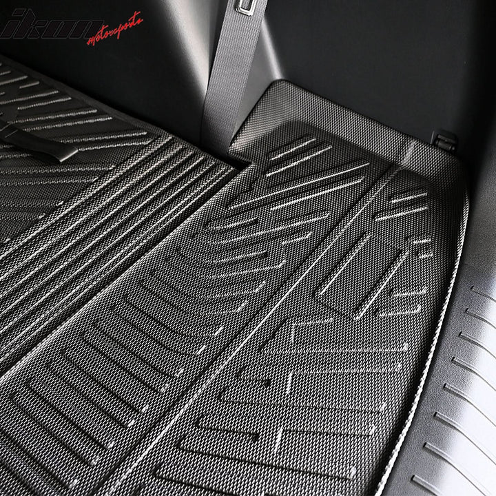 2024-2025 Hyundai Santa Fe Trunk Mat W/ Backrest Rear Seat Liner Black