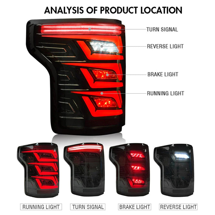 NTXGlow LED Tail Lights (2015-2019 Ford F150)