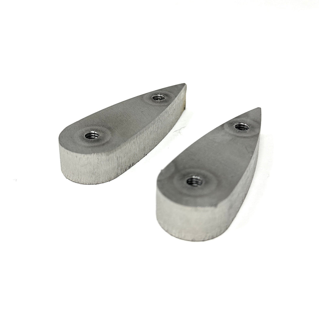 Splitter Wear Pads / Scuff Plates / Wear Pucks (Stainless) 40mm bolt spacing