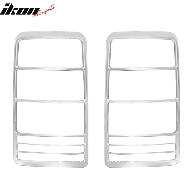 2007-2011 Dodge Nitro Chrome 2PCS Rear Tail Lights Bezel Covers ABS