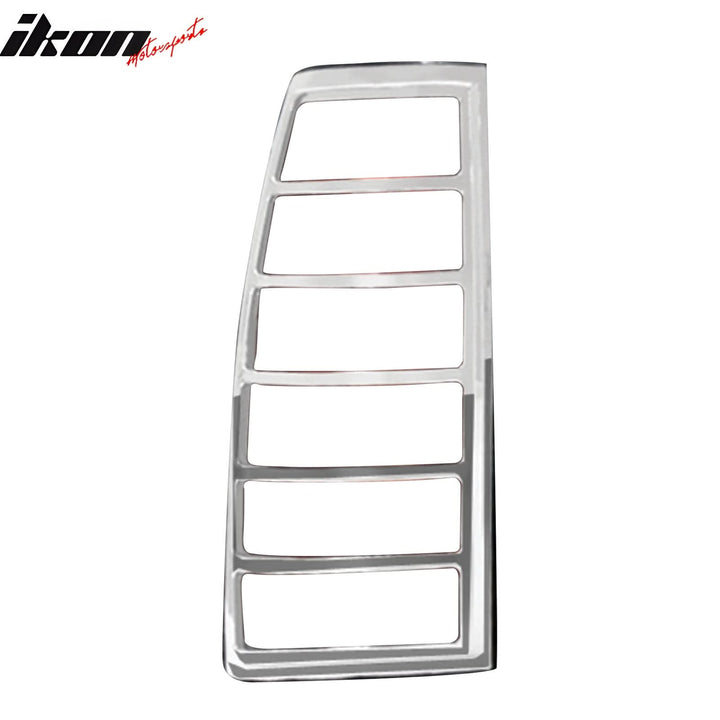 1988-1998 GMC C1500/K1500 Chrome 2PC Rear Tail Lights Bezel Covers ABS