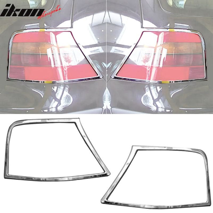 1999-2005 Volkswagen Golf 4/GTI Chrome 2PCS Tail Lights Bezel Covers