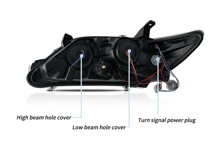 Toyota Camry 6th Gen XV40 Facelift Regular Models Sedan Projector Headlights Upgrade (2009-2011)