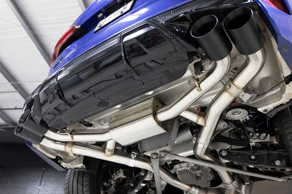 Dinan Valved Axle-Back Exhaust - 2020-2025 BMW X5M/X6M Stainless Steel - Black Tips - F95/F96
