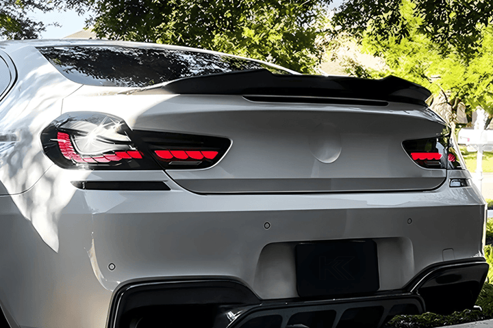 BMW 6 Series F12 F13 F06 Smoke and Red GTS OLED Style Taillights (2011-2018)