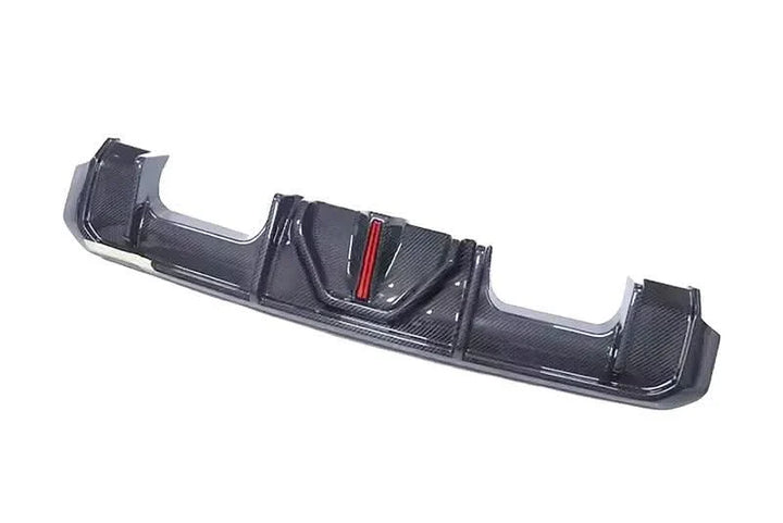 BMW 3 Series G80 M3 G82 G83 M4 Carbon Fiber Rear Diffuser with LED Lights (2019 - 2024)