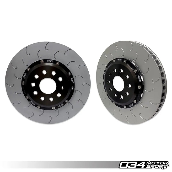 2-Piece Floating Front Brake Rotor Upgrade Kit, Volkswagen & Audi MQB and MQB EVO with 2.0T TFSI (Performance Pack)