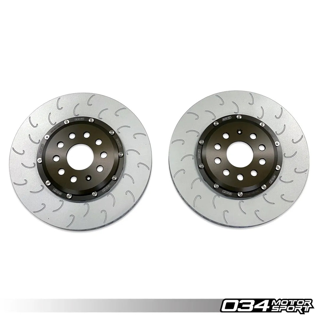 2-Piece Floating Front Brake Rotor Upgrade Kit, Volkswagen & Audi MQB and MQB EVO with 2.0T TFSI (Performance Pack)