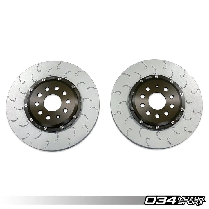 2-Piece Floating Front Brake Rotor Upgrade Kit, Volkswagen & Audi MQB and MQB EVO with 2.0T TFSI (Performance Pack)