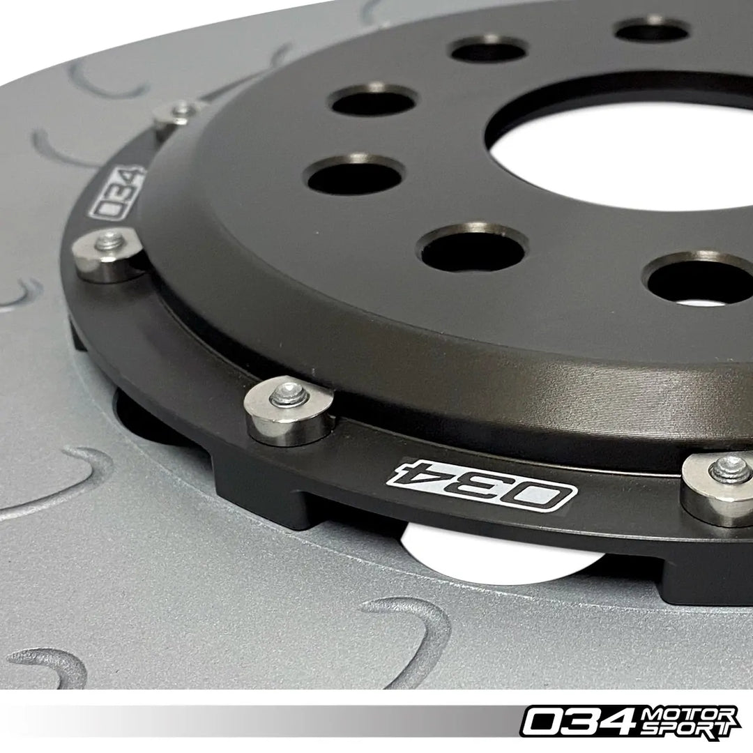 2-Piece Floating Front Brake Rotor Upgrade Kit, Volkswagen & Audi MQB and MQB EVO with 2.0T TFSI (Performance Pack)