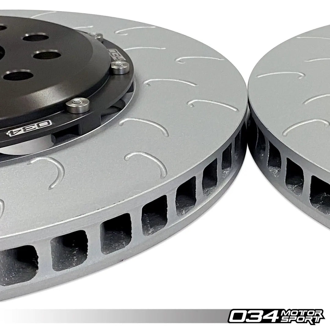 2-Piece Floating Front Brake Rotor Upgrade Kit, Volkswagen & Audi MQB and MQB EVO with 2.0T TFSI (Performance Pack)