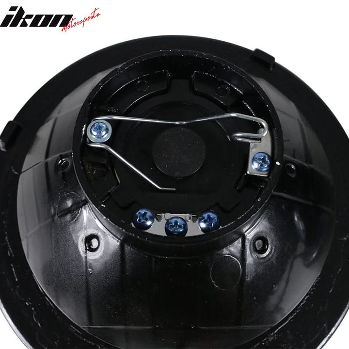 Universal 7In Round Chrome With RGB Halo Projector Headlights H4