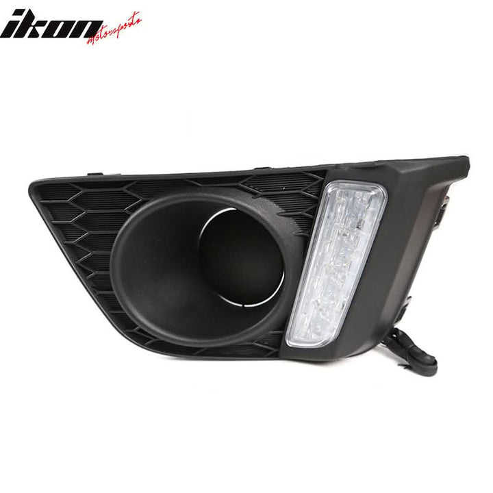 2015-2017 Honda Fit Clear Front Bumper LED DRL Fog Lights