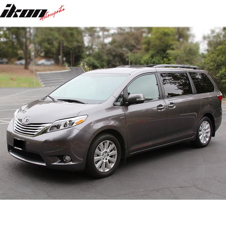 2011-2017 Toyota Sienna Chrome Clear Front Bumper Fog Lights Lamps