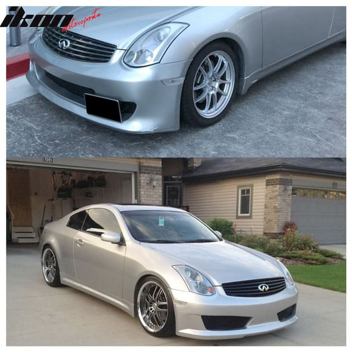 2003-2007 Infiniti G35 Coupe Clear Lens Side Marker Bumper Lights Lamp