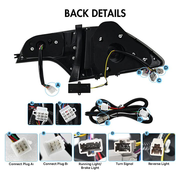 2006-2011 Civic Sedan LED Plug And Play Tail Lights