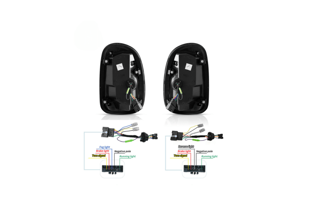 Mini Cooper - Red and Smoked - LED Tail Lights Upgrade (2010-2016)