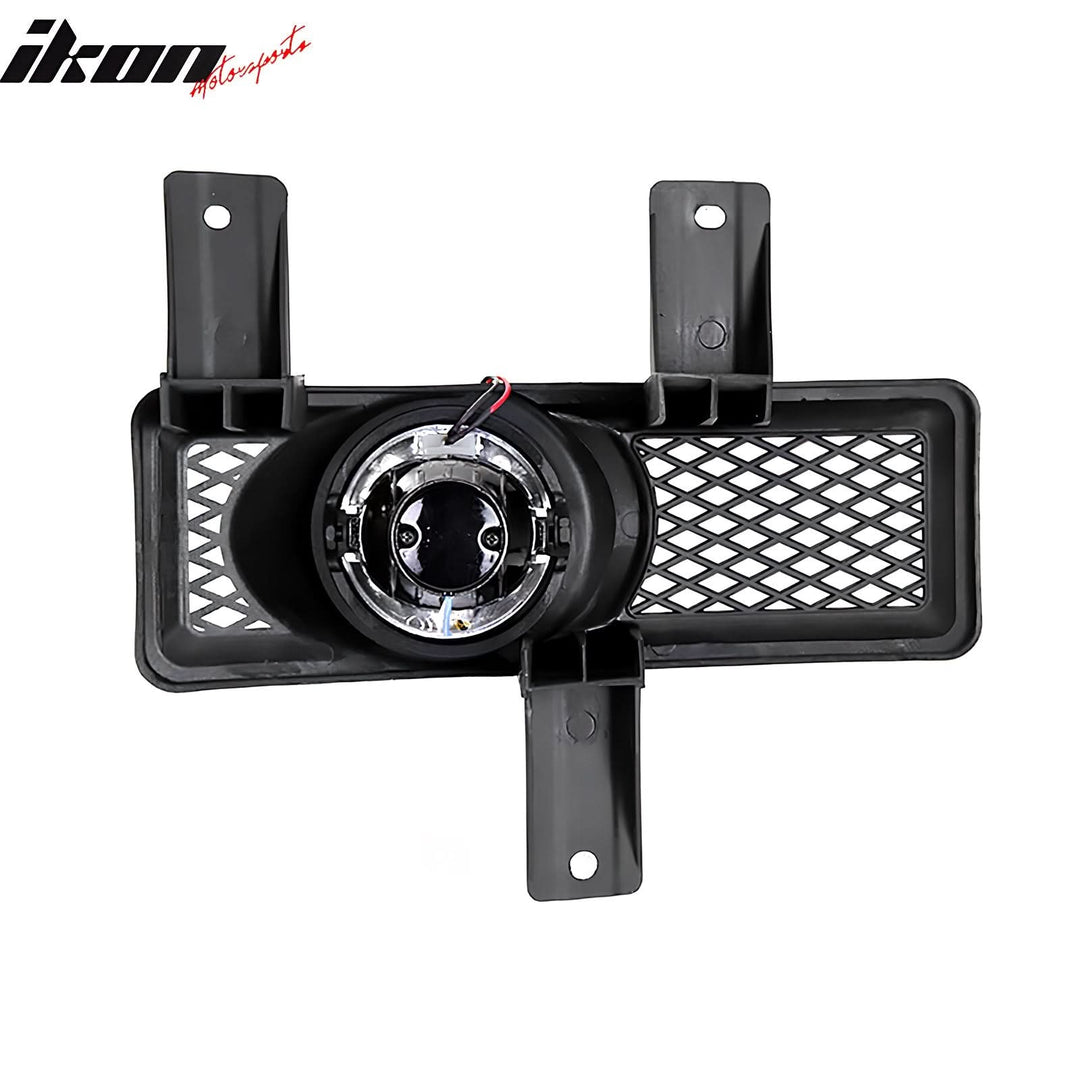 1997-1998 Ford F-150 Ring Style 2PC Projector Fog Lights Black Housing