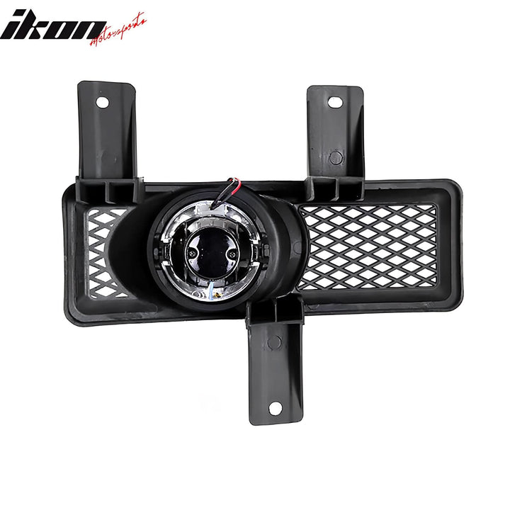 1997-1998 Ford F-150 Ring Style 2PC Projector Fog Lights Black Housing